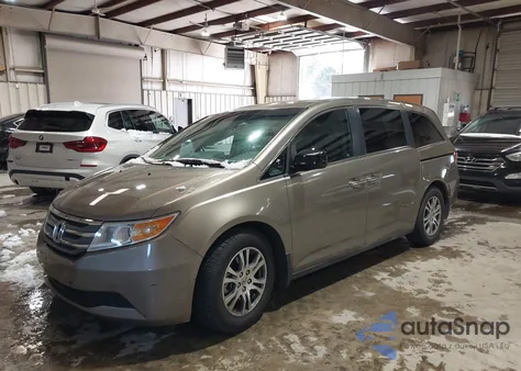 2012 Honda Odyssey Ex-L z USA, uszkodzony, nr VIN 5FNRL5H65CB093138